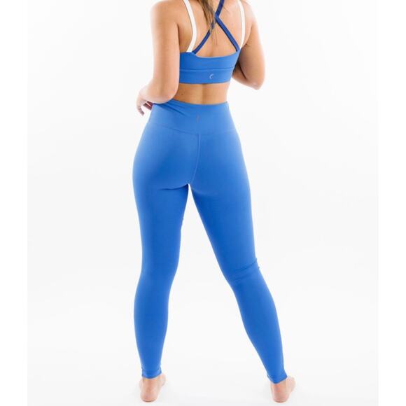 Zyia Blue Two Tone Leggings sz 12 - Picture 4 of 4